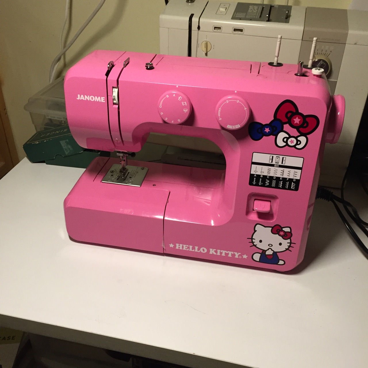 male pattern boldness: Here, Kitty, Kitty -- Peter's One-Year Anniversary  Janome REVIEW!